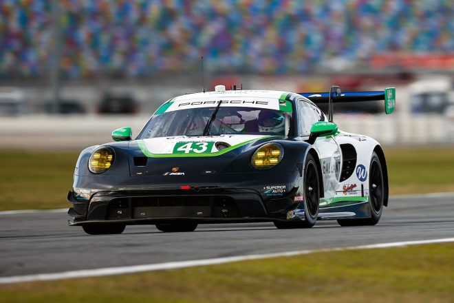 ＃43　アンドレッティ・モータースポーツ／ポルシェ911 GT3 Rジャレット・アンドレッティ／ギャビー・チャベス／スコット・ハーグローブ／トーマス・プライニング