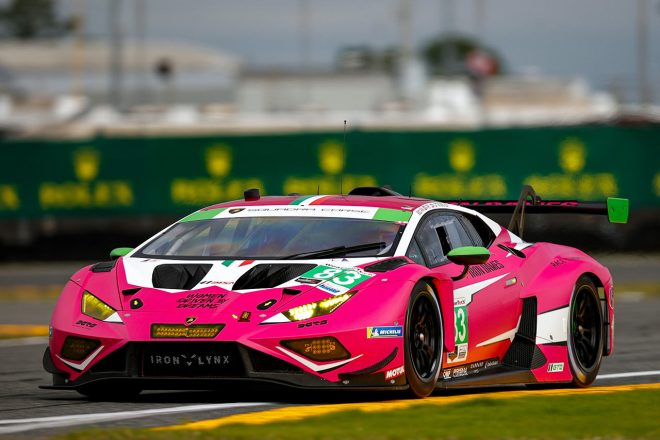 ＃83　アイアン・デイムス／ランボルギーニ・ウラカンGT3エボ2ラヘル・フレイ／ミシェル・ガッティン／サラ・ボビー／ドリアーヌ・パン