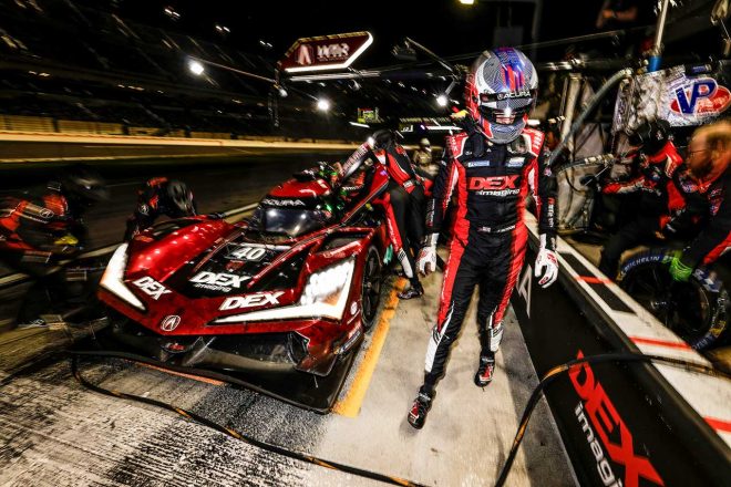 3位となった40号車アキュラARX-06をドライブしたジェンソン・バトン