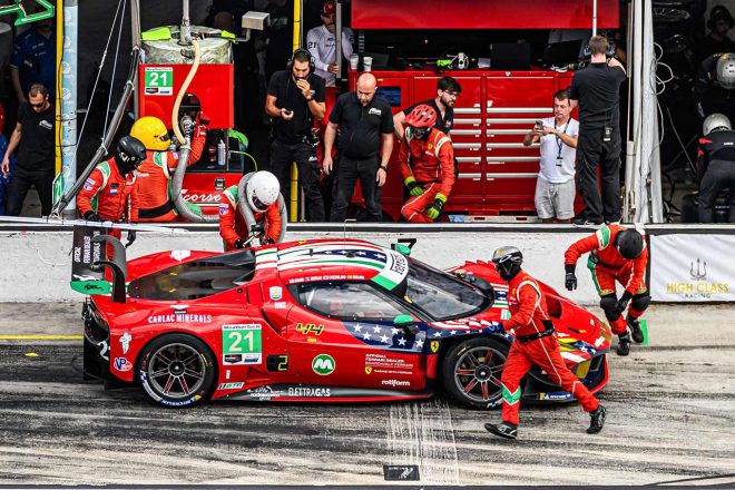 GTDクラスで2位となったAFコルセの21号車フェラーリ296 GT3