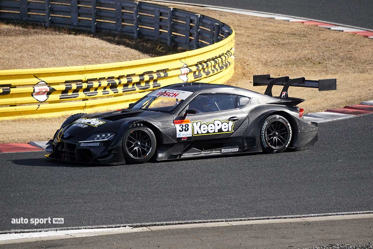 2024スーパーGT岡山メーカーテスト　TGR TEAM KeePer CERUMOの38号車トヨタGRスープラ