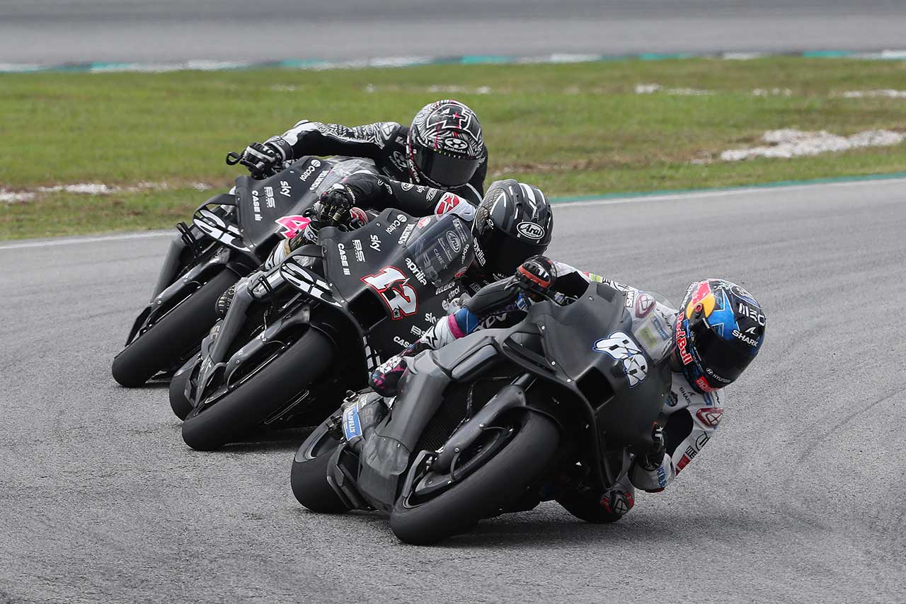 3台で走るアプリリア・レーシング／2024MotoGPセパン公式テスト2日目