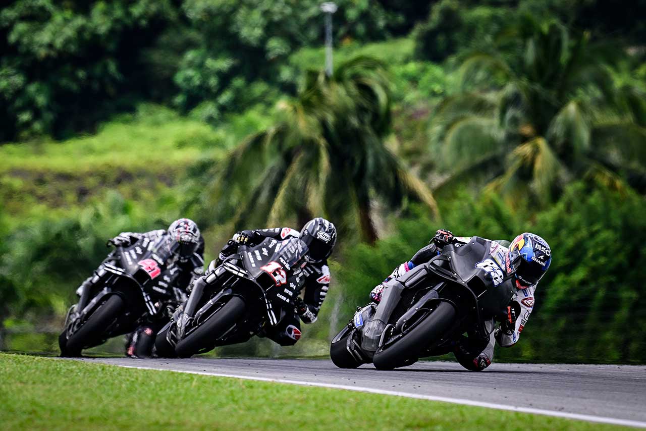 3台で走るアプリリア・レーシング／2024MotoGPセパン公式テスト2日目
