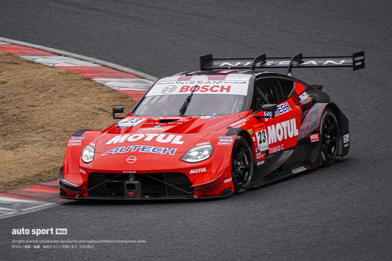 2024スーパーGT岡山メーカーテスト　NISMOの23号車ニッサンZニスモGT500