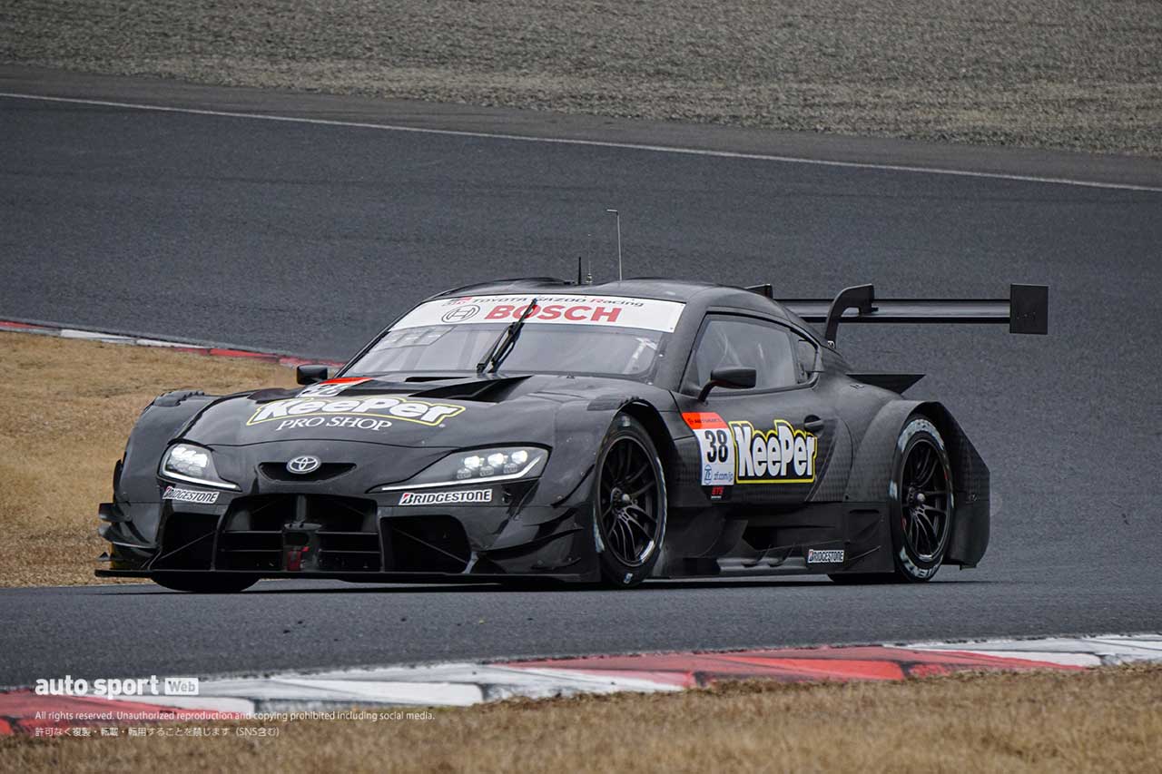 2024スーパーGT岡山メーカーテスト　TGR TEAM KeePer CERUMOの38号車トヨタGRスープラ