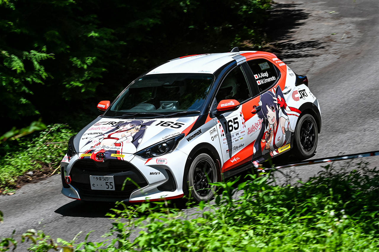 トヨタ・ヤリスで2023年TOYOTA GAZOO Racingラリーチャレンジ第5戦渋川・伊香保に参戦した梅本まどか