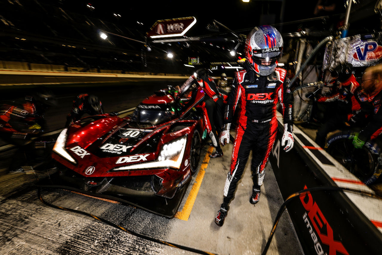 2024デイトナ24時間レースで40号車アキュラARX-06をドライブしたジェンソン・バトン（ウェイン・テイラー・レーシング・ウィズ・アンドレッティ）