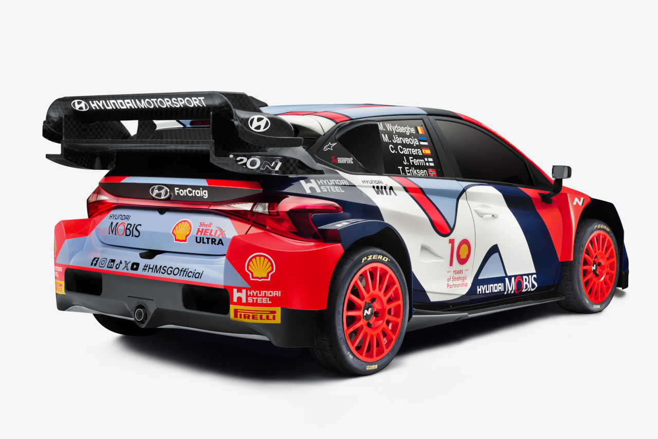 2024年のWRC第2戦スウェーデンからヒョンデi 20Nラリー1に採用される新カラーリング