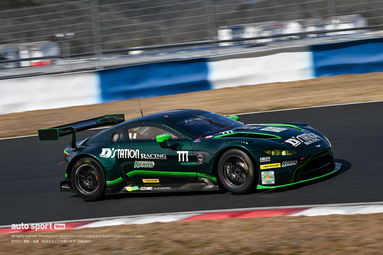 2024 岡山GT3特別スポーツ走行　D'station Racingの777号車アストンマーティン・バンテージAMR GT3