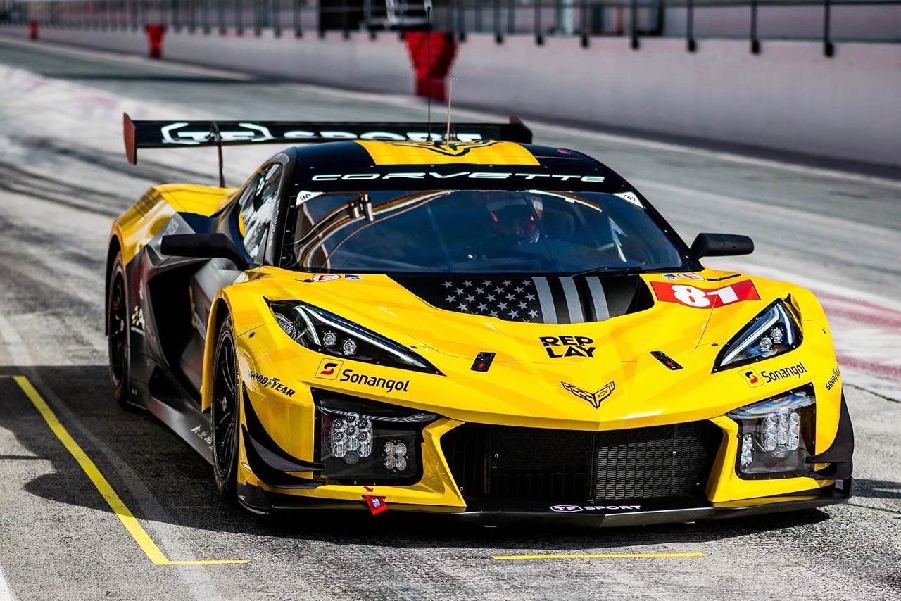 ドバイでシェイクダウンを行ったTFスポーツのシボレー・コルベットZ06 GT3.R