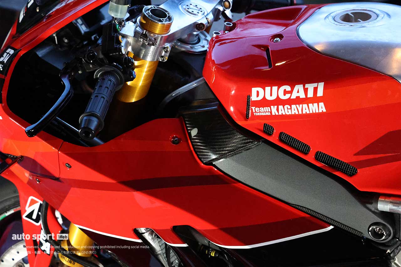 2024全日本ロード：DUCATI Team KAGAYAMAが使用するドゥカティ パニガーレV4 Rファクトリーのシャシー