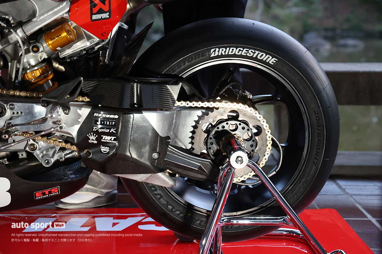 2024全日本ロード：DUCATI Team KAGAYAMAが使用するドゥカティ パニガーレV4 Rファクトリーのリヤタイヤ