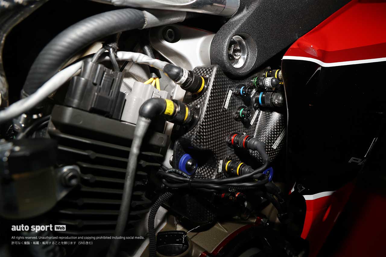 2024全日本ロード：DUCATI Team KAGAYAMAが使用するドゥカティ パニガーレV4 Rファクトリーの配線