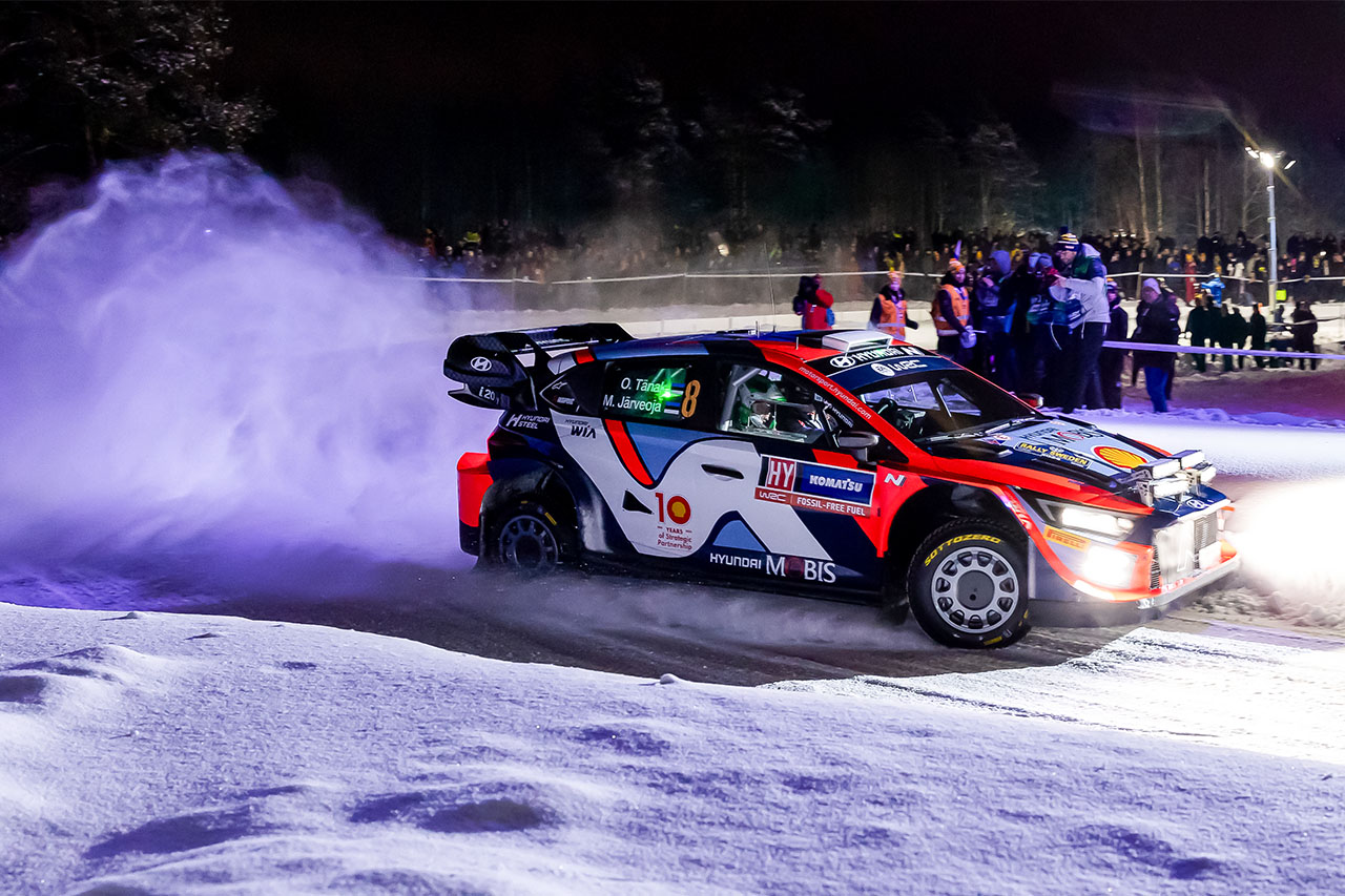 2024WRC第2戦スウェーデン　オット・タナク（ヒョンデi20 Nラリー1）