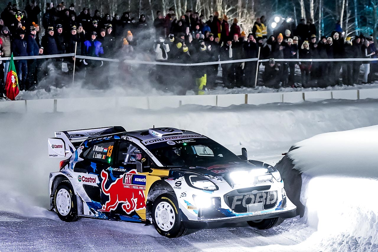 2024WRC第2戦スウェーデン　グレゴワール・ミュンスター（フォード・プーマ・ラリー1）