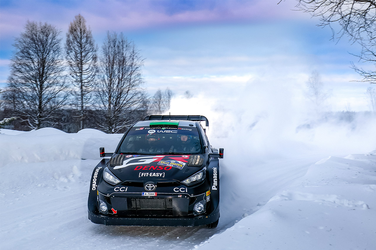 2024WRC第2戦スウェーデン　総合3番手につけるエルフィン・エバンス（トヨタGRヤリス・ラリー1）