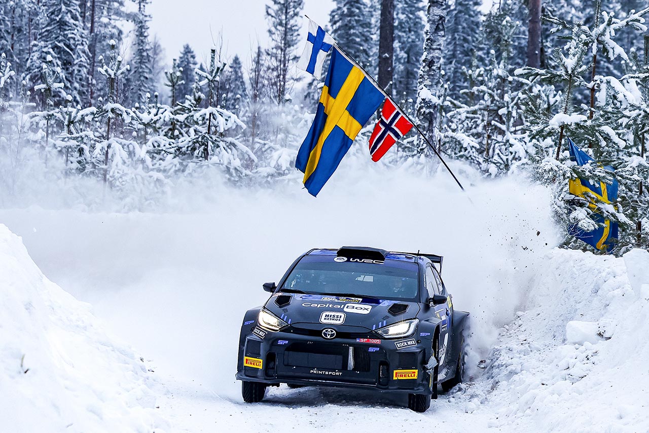 2024WRC第2戦スウェーデン　サミ・パヤリ（トヨタGRヤリス・ラリー2）