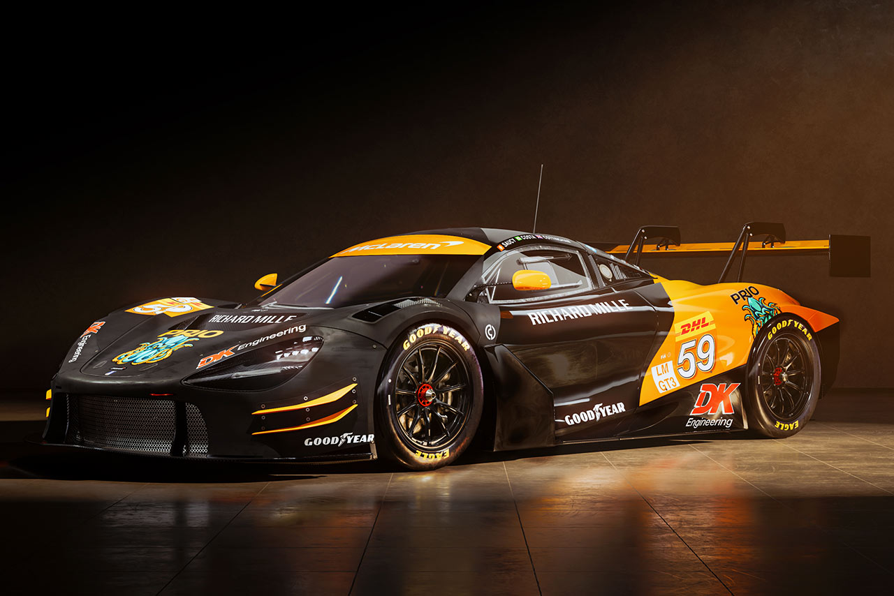 ユナイテッド・オートスポーツが2024年のWEC・LMGT3に投入する59号車マクラーレン720S GT3 Evoのカラーリングイメージ