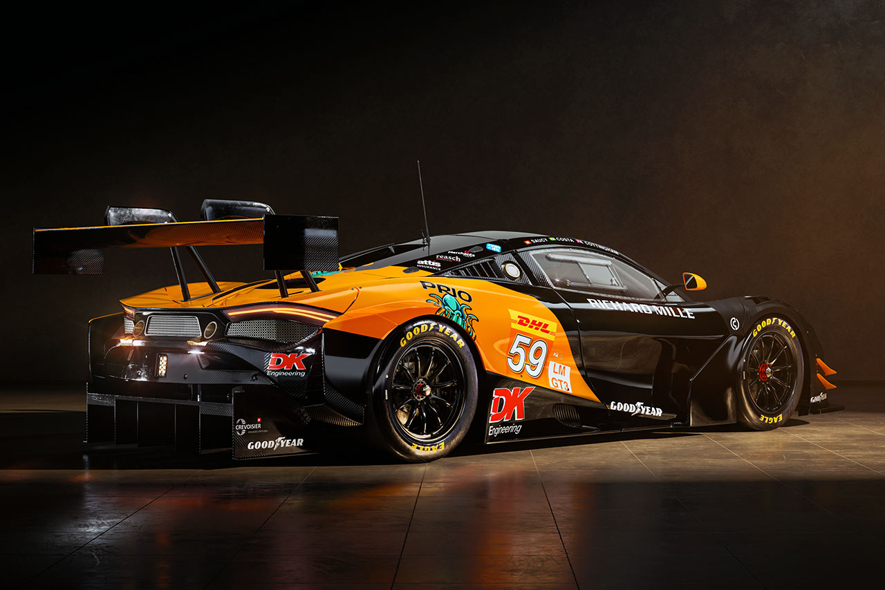 ユナイテッド・オートスポーツが2024年のWEC・LMGT3に投入する59号車マクラーレン720S GT3 Evoのカラーリングイメージ