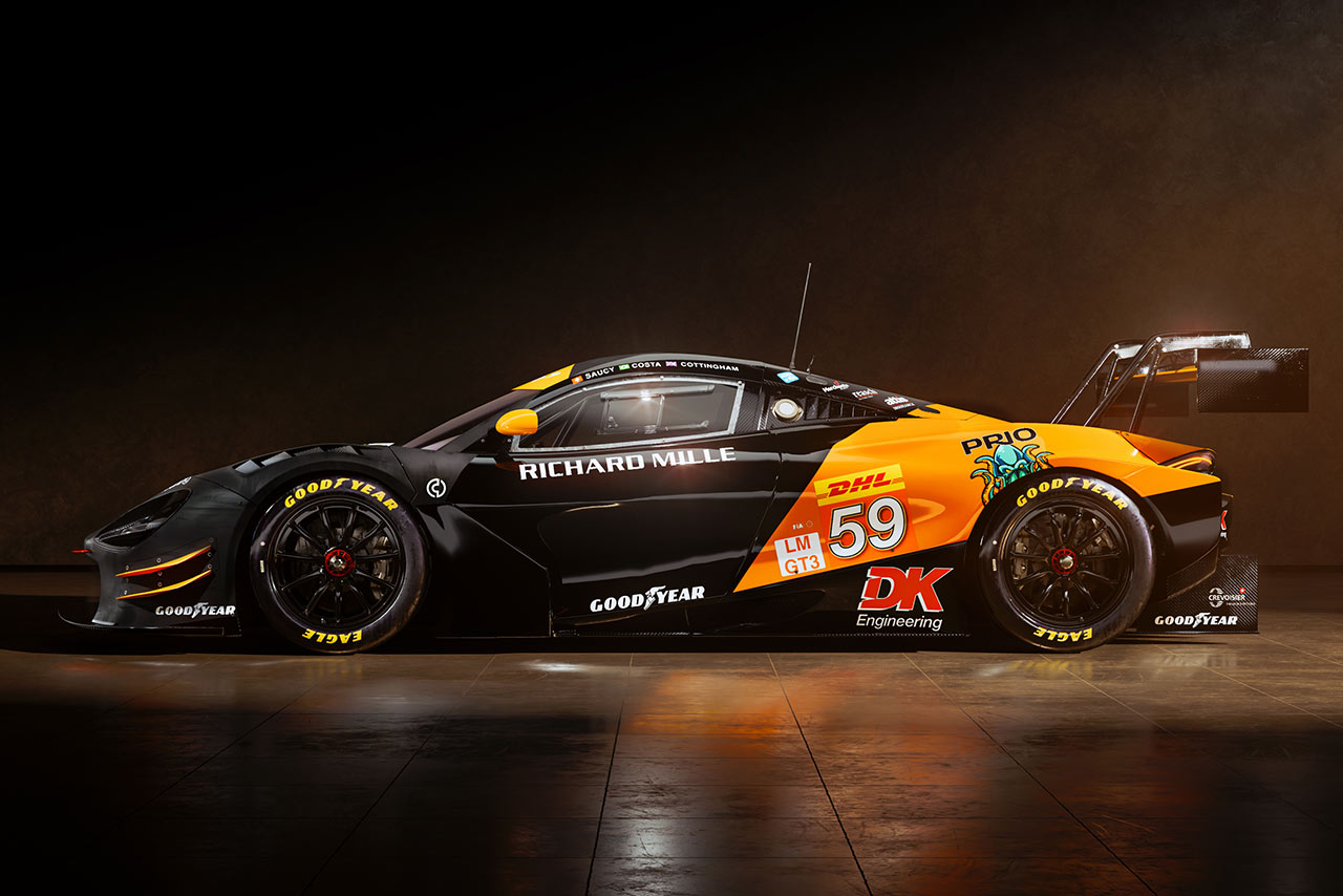 ユナイテッド・オートスポーツが2024年のWEC・LMGT3に投入する59号車マクラーレン720S GT3 Evoのカラーリングイメージ