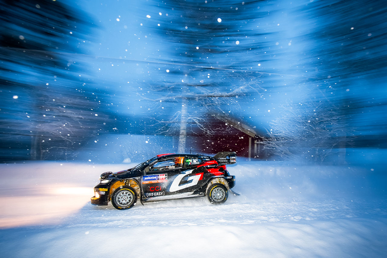 2024WRC第2戦スウェーデン　雪深い一日となったデイ2でペースを上げたロレンツォ・ベルテッリ（トヨタGRヤリス・ラリー1）