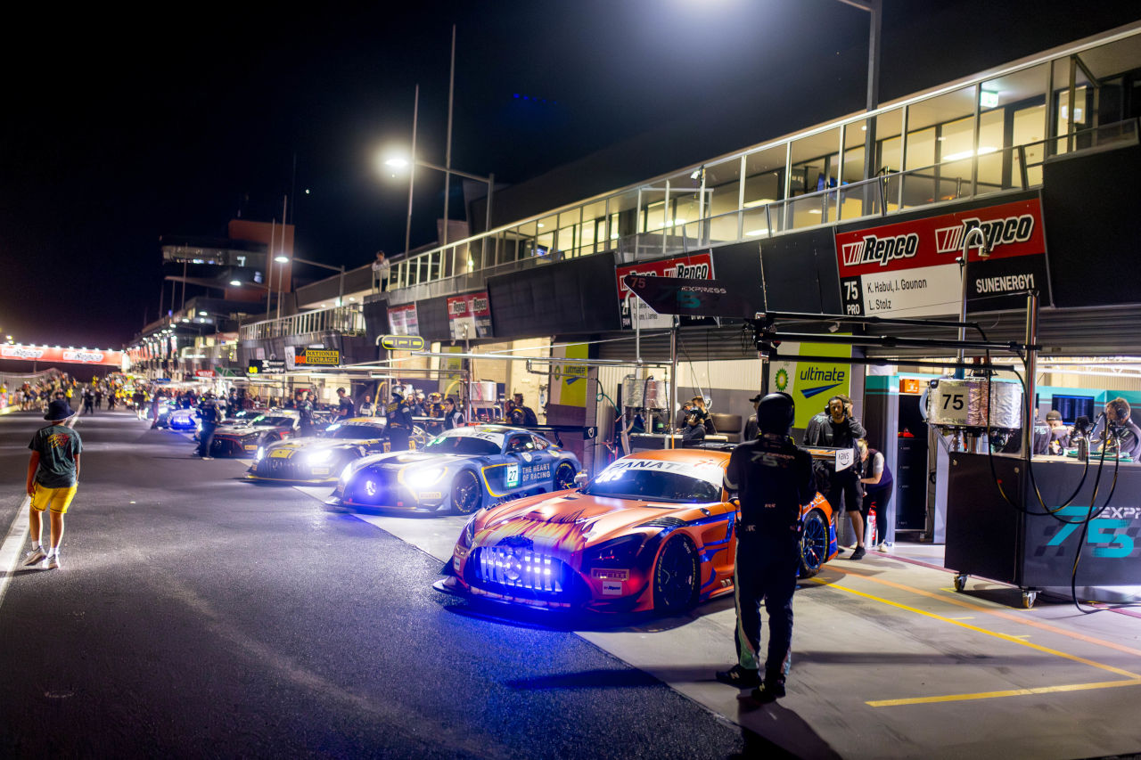 75号車メルセデスAMG GT3エボ（サンエナジー1）　2024年IGTC第1戦バサースト12時間