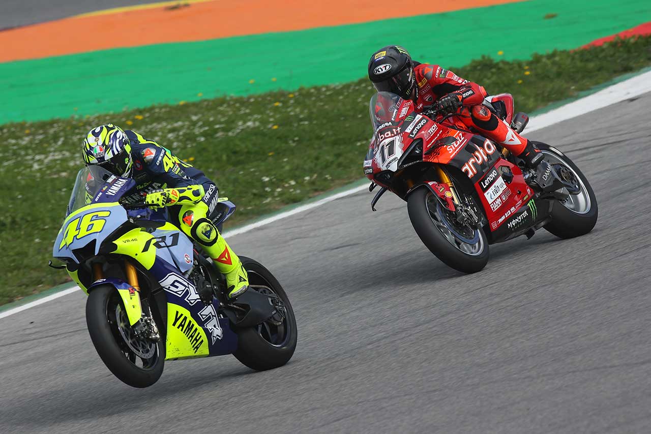 2024SBKポルティマオテストに参加したバレンティーノ・ロッシ