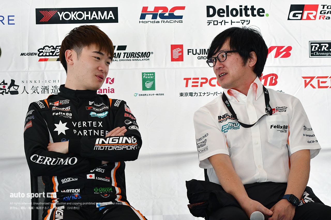 阪口晴南（VERTEX PARTNERS CERUMO・INGING）と渡邊信太郎エンジニア