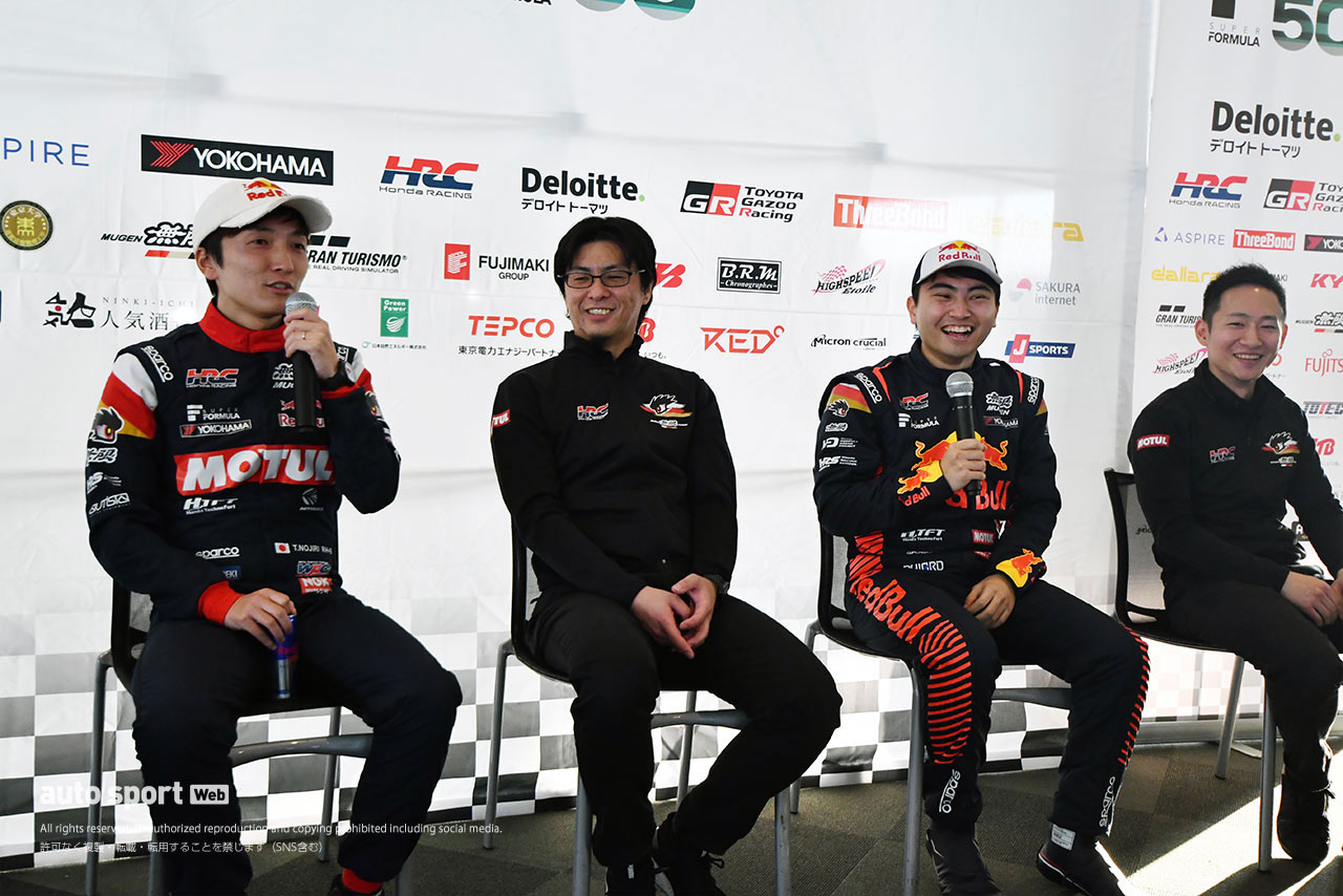 2024スーパーフォーミュラ鈴鹿合同テスト　野尻智紀と岩佐歩夢（TEAM MUGEN）