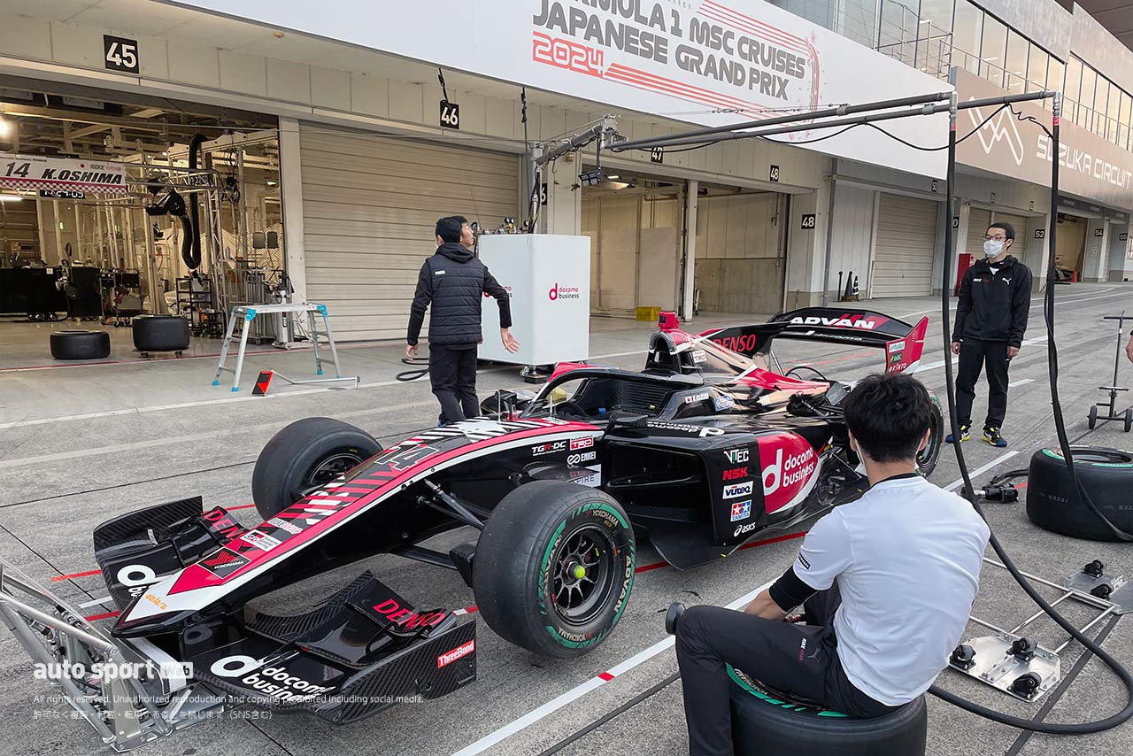 2024スーパーフォーミュラ鈴鹿合同テスト　大嶋和也（docomo business ROOKIE）