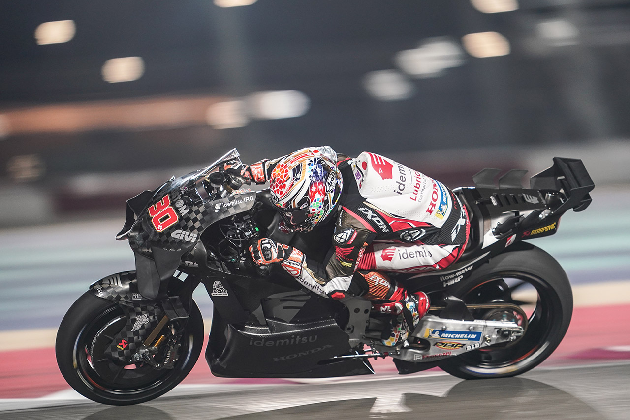 中上貴晶（イデミツ・ホンダLCR）／2024MotoGPカタール公式テスト