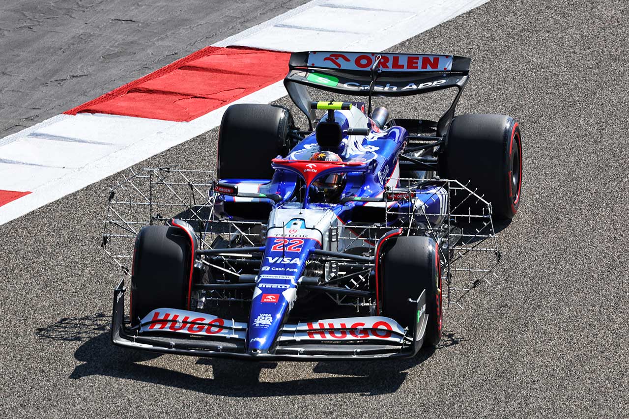 2024年F1バーレーンテスト1日目　角田裕毅（レーシング・ブルズ）