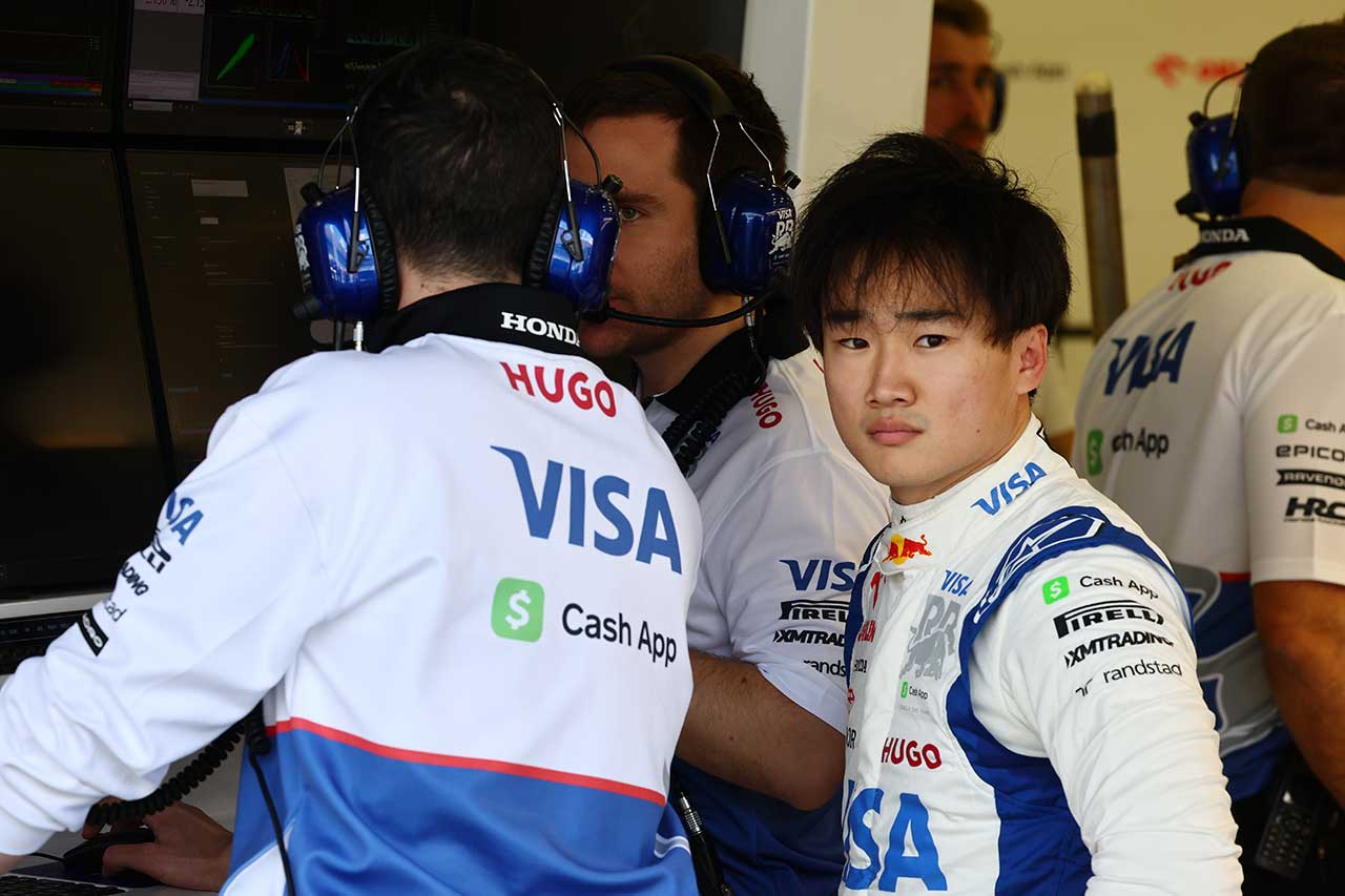 2024年F1バーレーンテスト1日目　角田裕毅（レーシング・ブルズ）