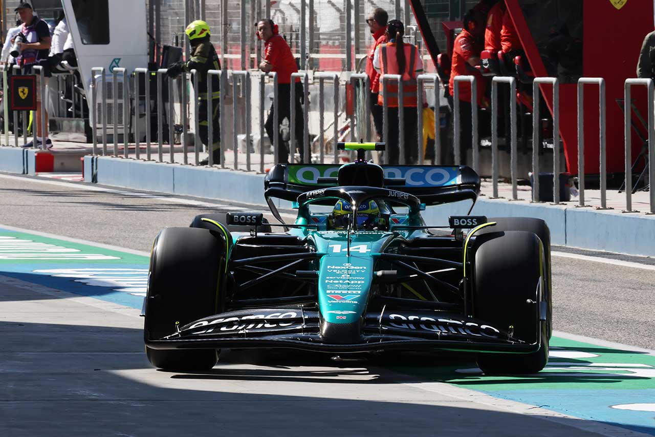 2024年F1バーレーンテスト1日目　フェルナンド・アロンソ（アストンマーティン）
