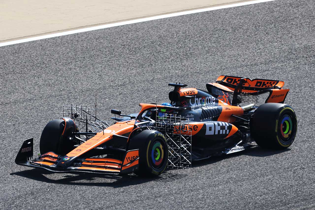 2024年F1バーレーンテスト1日目　オスカー・ピアストリ（マクラーレン）