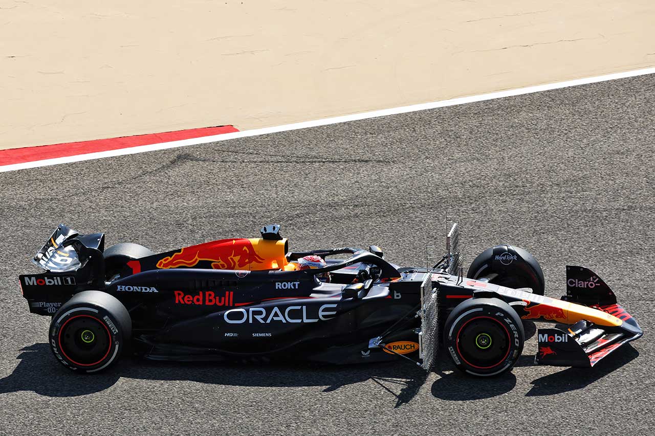 2024年F1バーレーンテスト1日目　マックス・フェルスタッペン（レッドブル）
