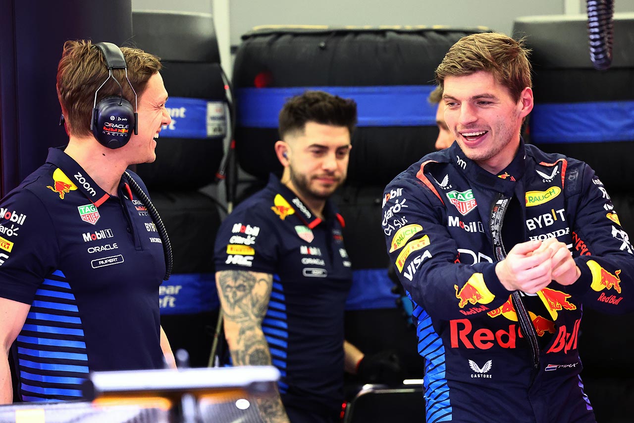 2024年F1バーレーンテスト1日目　マックス・フェルスタッペン（レッドブル）