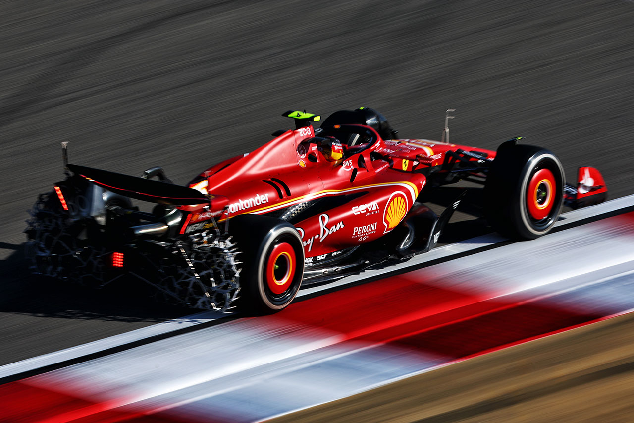 2024年F1バーレーンテスト1日目　カルロス・サインツ（フェラーリ）
