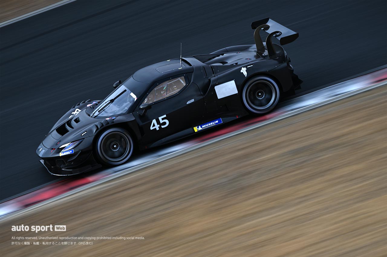 2024 岡山GT3特別スポーツ走行　PONOS RACINGの45号車フェラーリ296 GT3