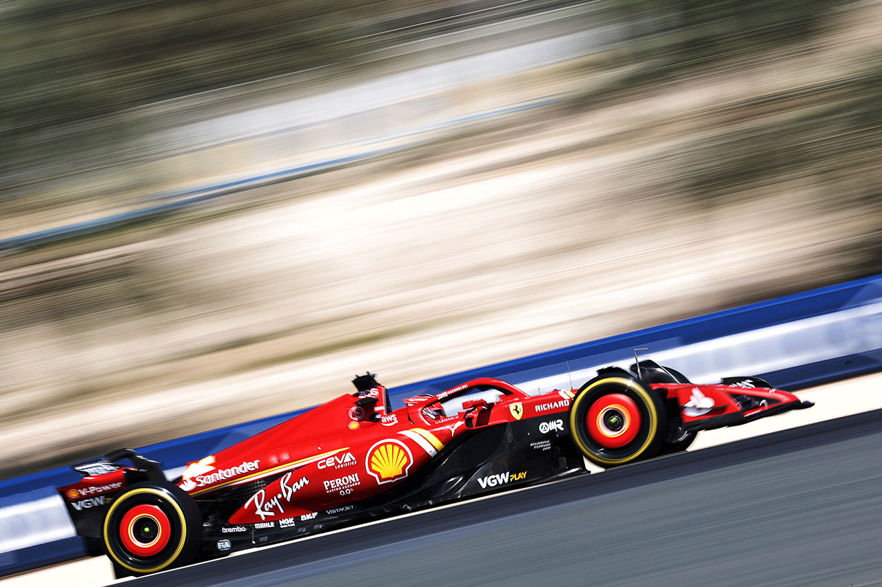2024年F1バーレーンテスト2日目　シャルル・ルクレール（フェラーリ）