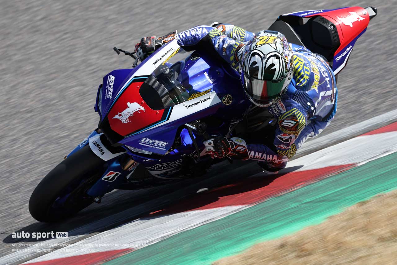 中須賀克行（YAMAHA FACTORY RACING TEAM）／2024全日本ロード第1戦鈴鹿2&4 JSB1000 鈴鹿主催事前テスト1日目