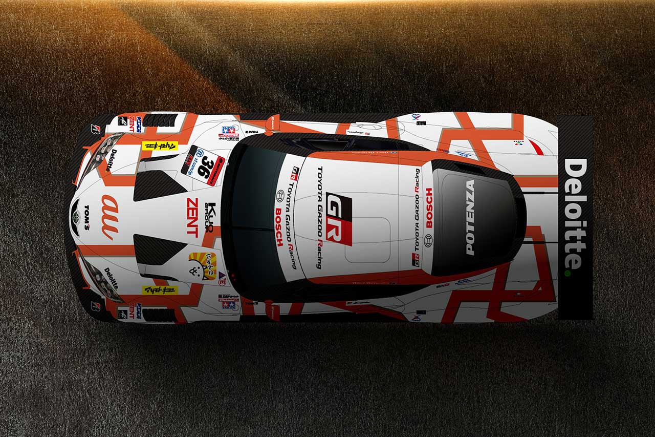 TGR TEAM au TOM’Sが走らせる36号車au TOM’S GR Supraのカラーリング