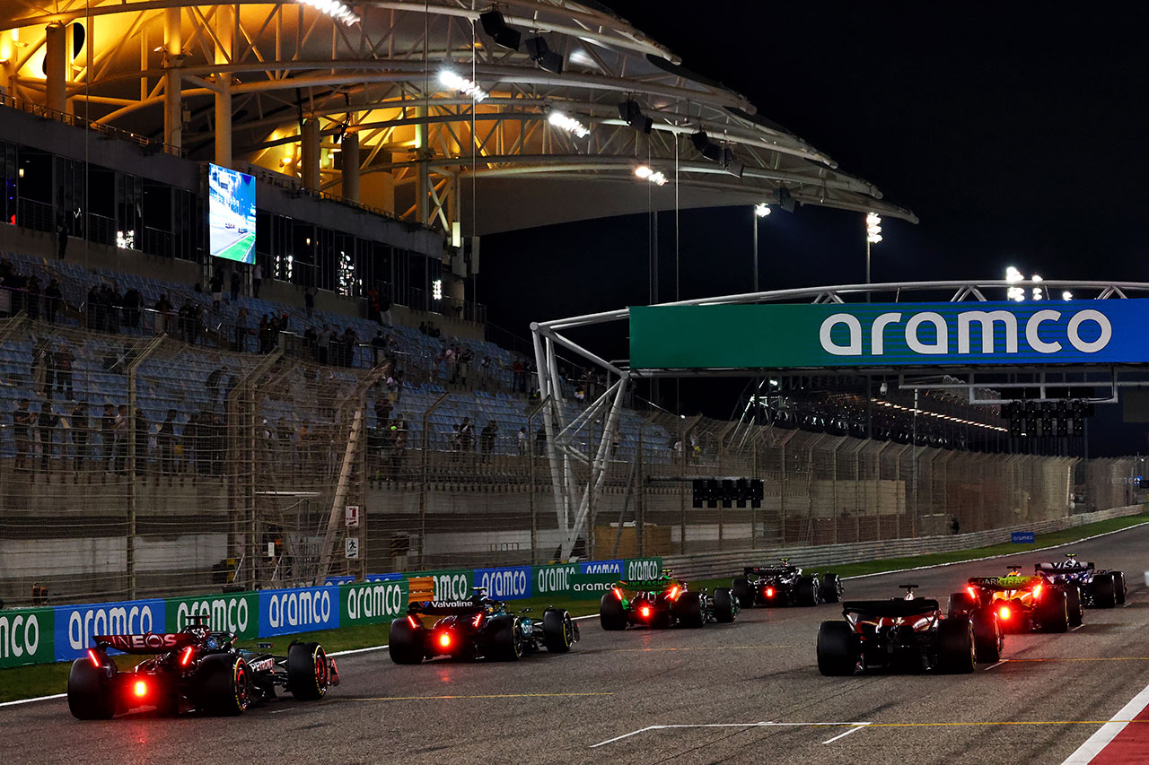 2024年F1バーレーンテスト3日目　スタート練習の様子