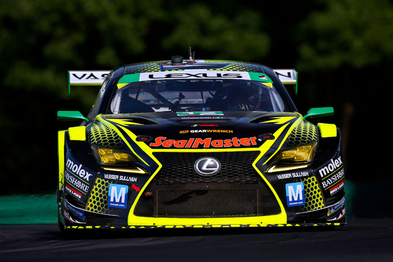 IMSAウェザーテック・スポーツカー選手権に参戦しているレクサスRC F GT3（バッサー・サリバン）
