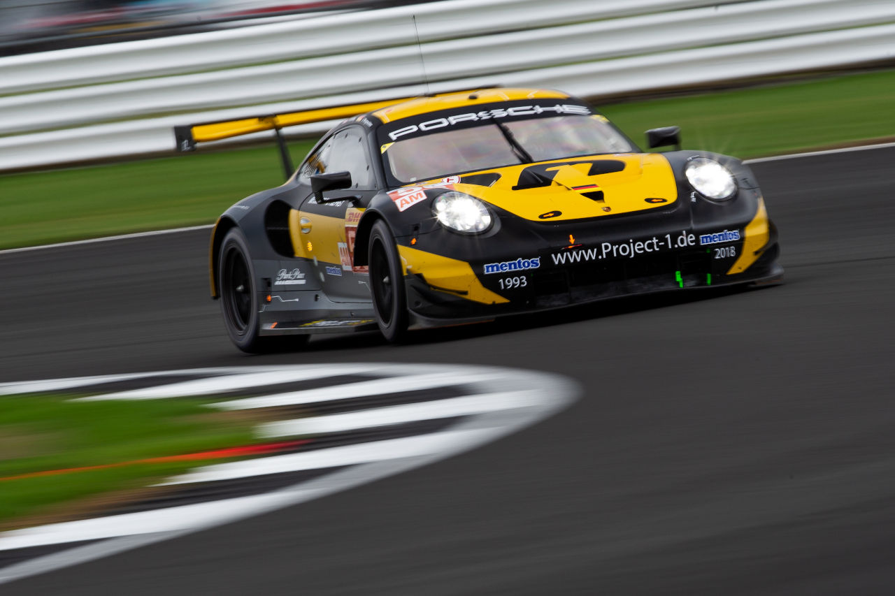 チーム・プロジェクト1の56号車ポルシェ911 RSR　2018-19年WEC第3戦シルバーストン