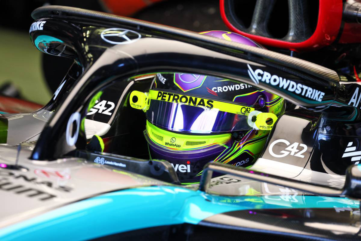 2024年F1プレシーズンテスト2日目　ルイス・ハミルトン（メルセデス）