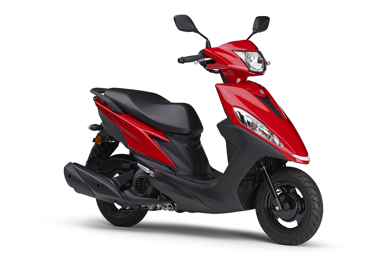 ヤマハ、原付二種スクーター『JOG125』2024年モデルを3月19日から発売。ライトブルーとレッドの新色を追加