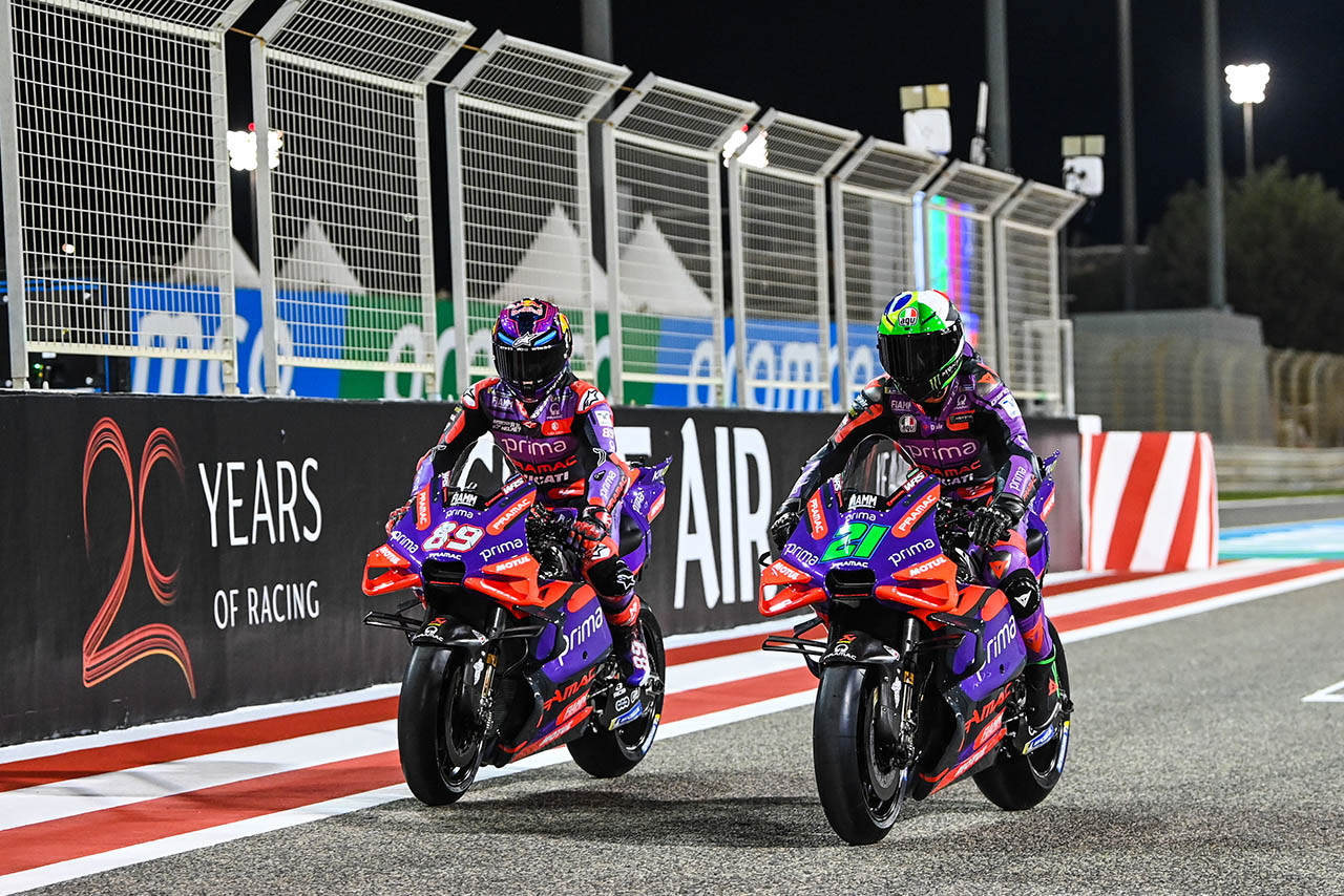 プラマック・レーシング、F1開幕の地で体制発表会を実施。デザイン一新でMotoGP戴冠狙うマルティンとモルビデリが参戦