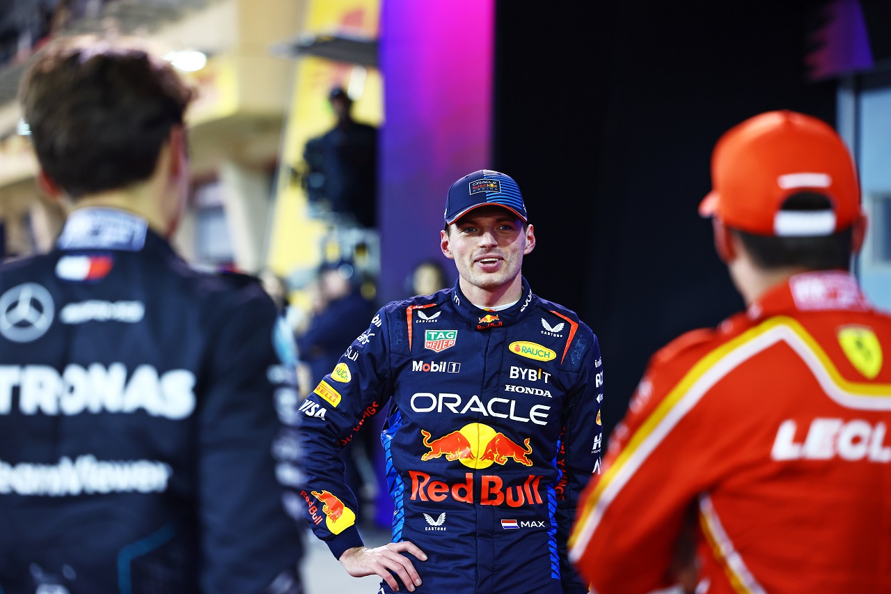 マックス・フェルスタッペン（レッドブル）、シャルル・ルクレール（フェラーリ）、ジョージ・ラッセル（メルセデス）
