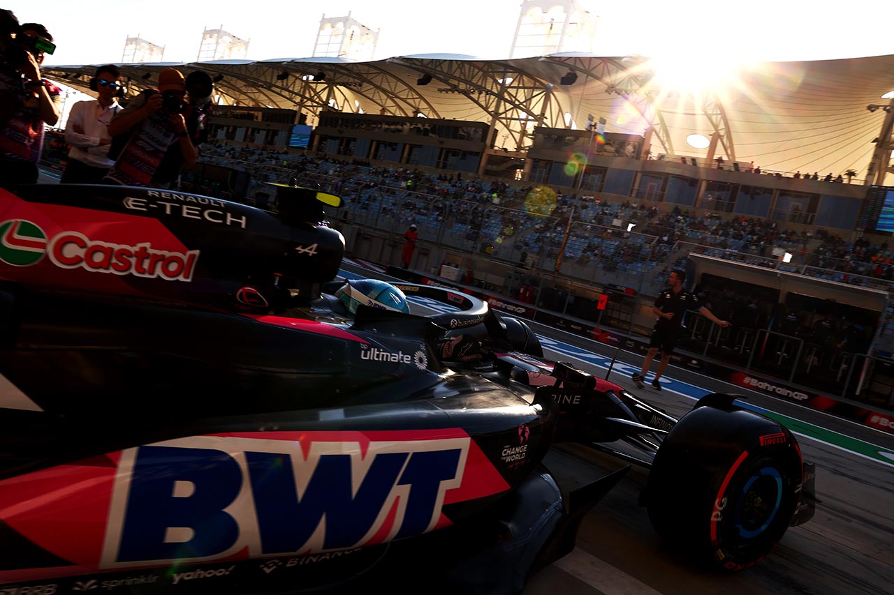 2024年F1開幕戦バーレーン予選日のアルピーヌ、ピエール・ガスリー